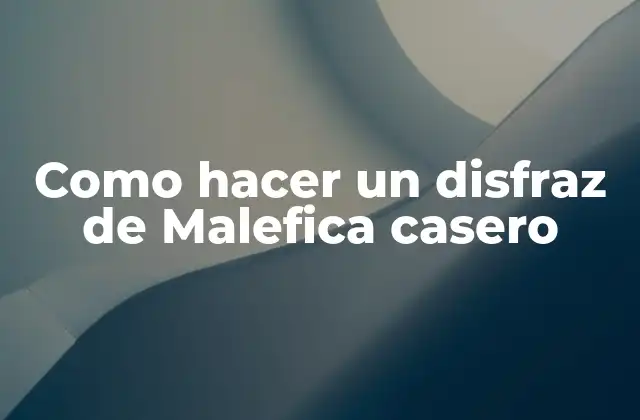 Como Hacer un Disfraz de Malefica Casero