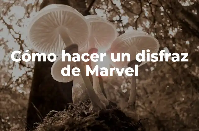 Cómo Hacer un Disfraz de Marvel