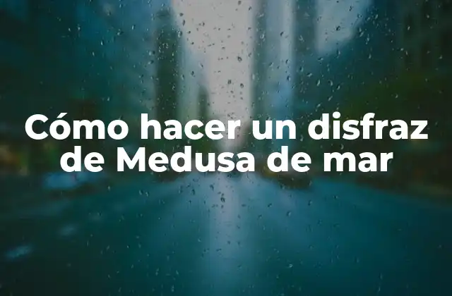 Cómo Hacer un Disfraz de Medusa de Mar
