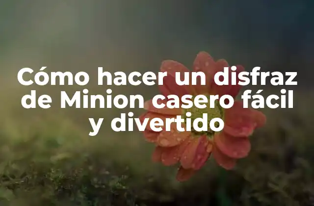 Cómo Hacer un Disfraz de Minion Casero Fácil y Divertido 2 Materiales necesarios para hacer un disfraz de Minion casero