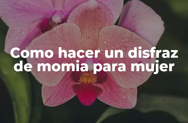 Como Hacer un Disfraz de Momia para Mujer