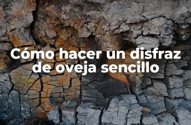 Cómo Hacer un Disfraz de Oveja Sencillo