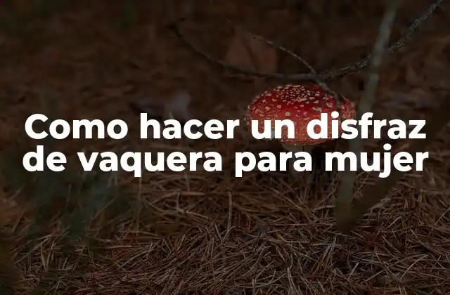 Como Hacer un Disfraz de Vaquera para Mujer