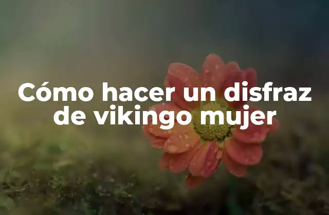 Cómo Hacer un Disfraz de Vikingo Mujer