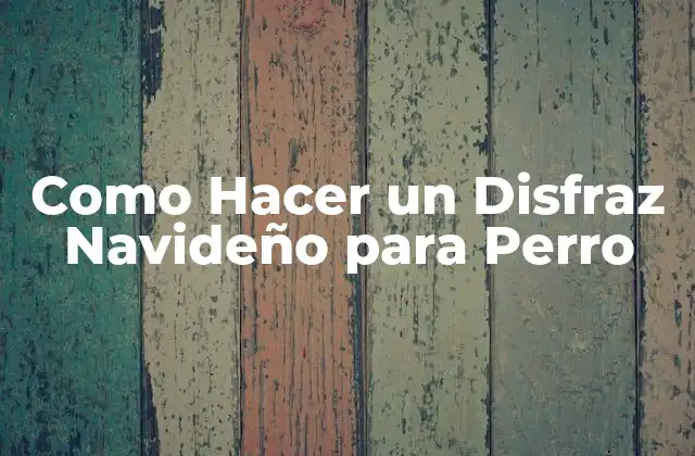 Como Hacer un Disfraz Navideño para Perro