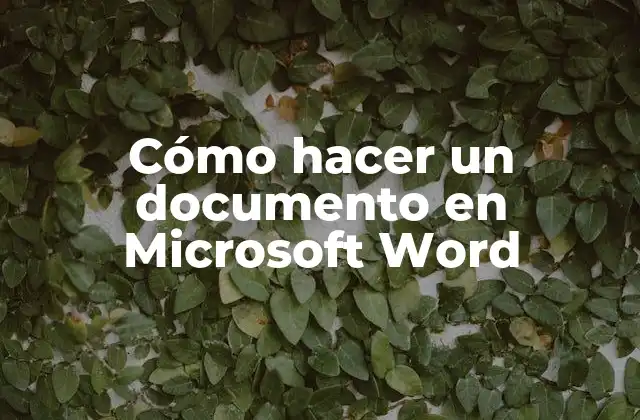 Cómo Hacer un Documento en Microsoft Word 2 ¿Qué es Microsoft Word y para qué sirve?