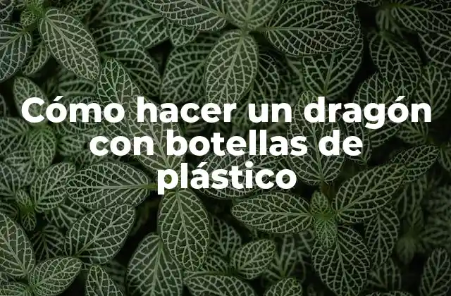 Cómo Hacer un Dragón con Botellas de Plástico