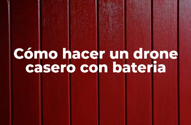 Cómo Hacer un Drone Casero con Bateria