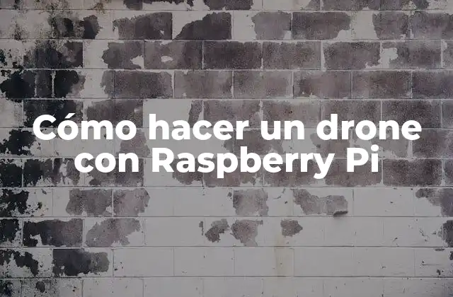 Cómo Hacer un Drone con Raspberry Pi