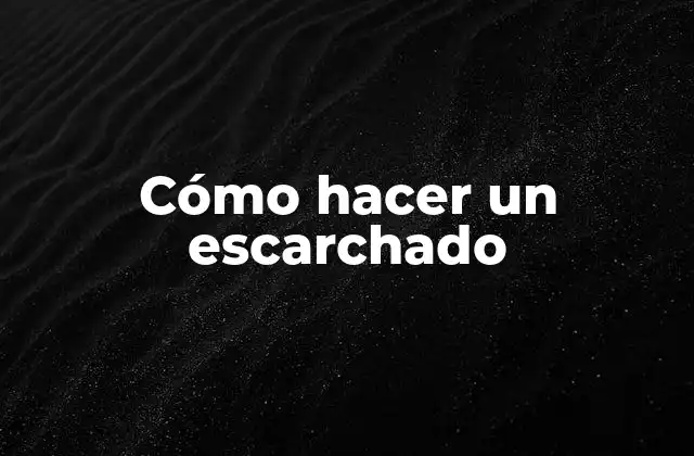 Cómo Hacer un Escarchado 2 ¿Qué es un escarchado?