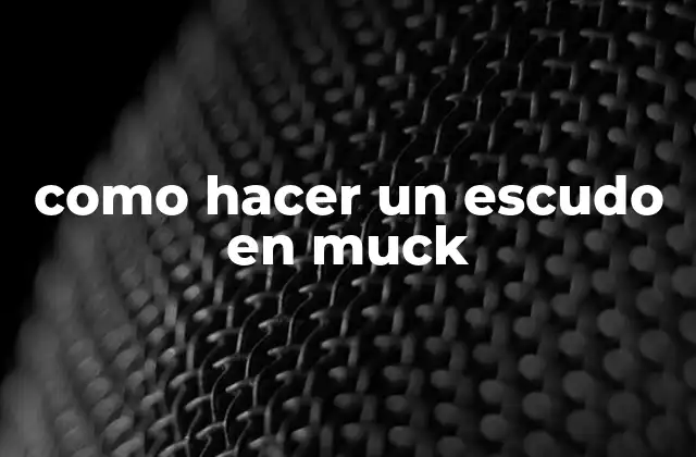 Como Hacer un Escudo en Muck