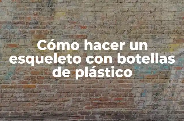 Cómo Hacer un Esqueleto con Botellas de Plástico