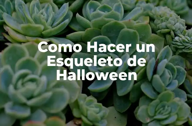 Como Hacer un Esqueleto de Halloween