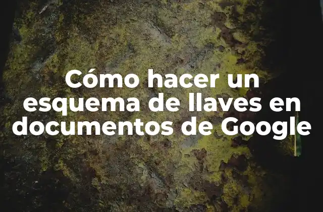Crear un esquema de llaves en Google Docs