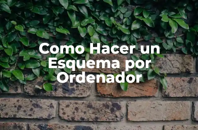 Como Hacer un Esquema por Ordenador