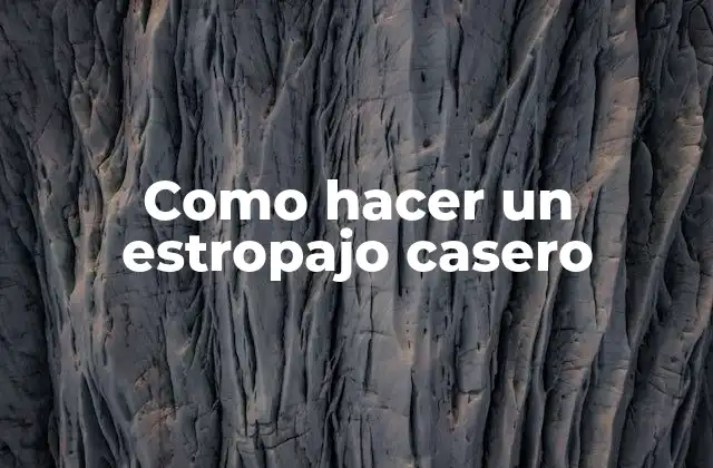 Como Hacer un Estropajo Casero