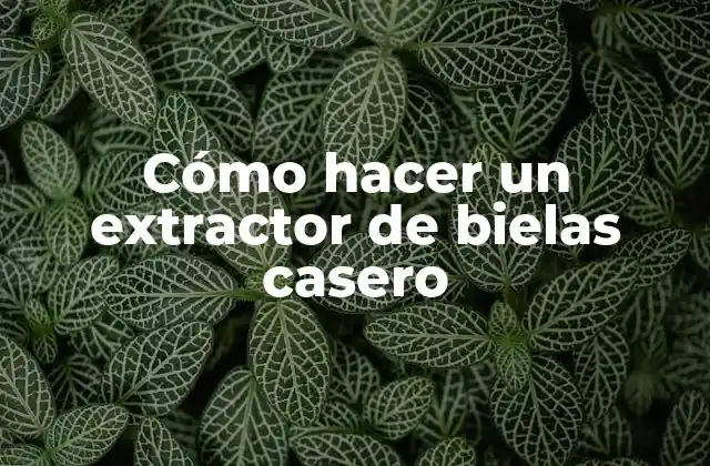 Cómo Hacer un Extractor de Bielas Casero