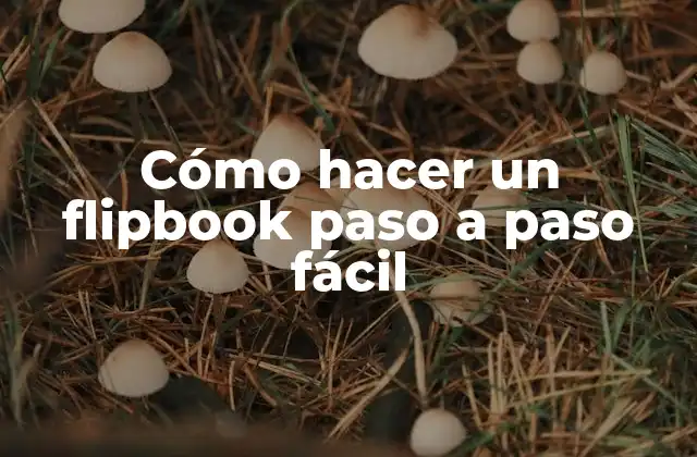 Cómo Hacer un Flipbook Paso a Paso Fácil 2 ¿Qué es un flipbook y cómo funciona?