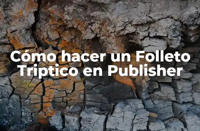 Cómo Hacer un Folleto Triptico en Publisher