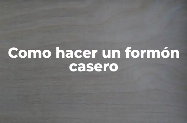 Como Hacer un Formón Casero