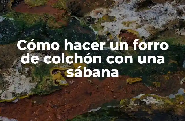 Cómo Hacer un Forro de Colchón con una Sábana