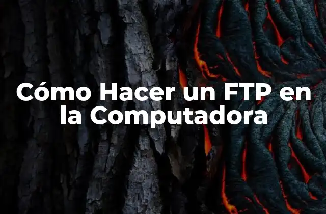 Cómo Hacer un Ftp en la Computadora