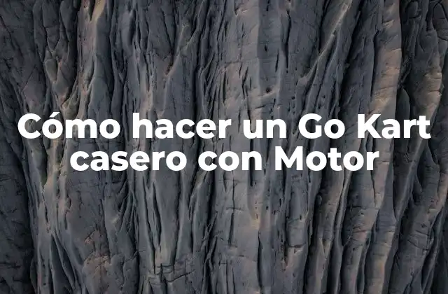 Cómo Hacer un Go Kart Casero con Motor