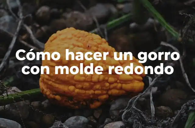 Cómo Hacer un Gorro con Molde Redondo