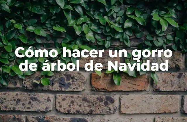 Cómo Hacer un Gorro de Árbol de Navidad