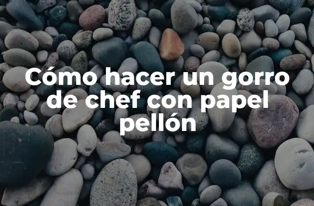 Cómo hacer un gorro de chef con papel pellón