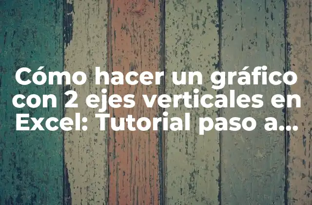 Cómo Hacer un Gráfico con 2 Ejes Verticales en Excel: Tutorial Paso a Paso