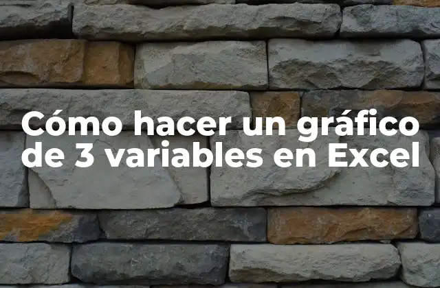 Cómo Hacer un Gráfico de 3 Variables en Excel