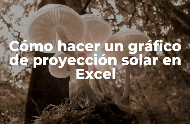 Cómo hacer un gráfico de proyección solar en Excel