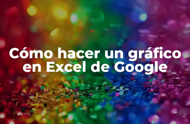 Cómo Hacer un Gráfico en Excel de Google
