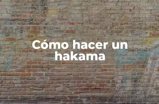Cómo Hacer un Hakama
