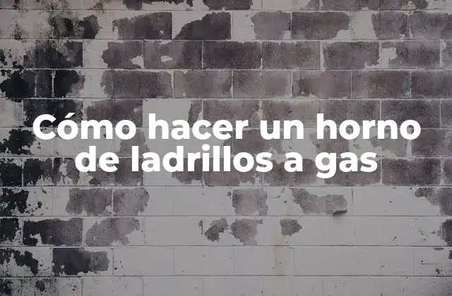 Cómo Hacer un Horno de Ladrillos a Gas