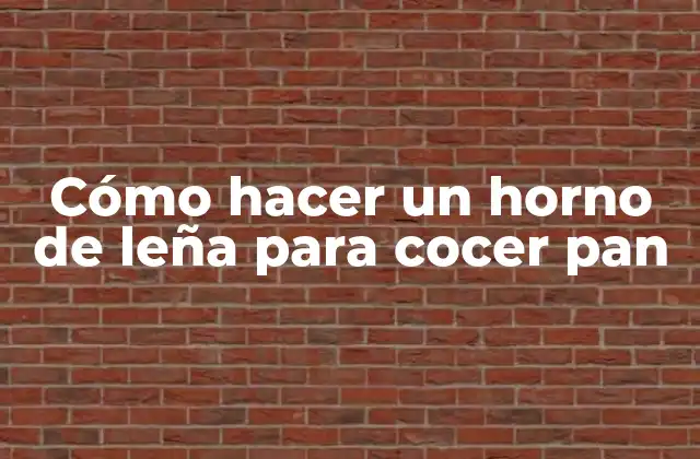 Cómo Hacer un Horno de Leña para Cocer Pan