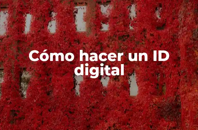 Cómo Hacer un Id Digital