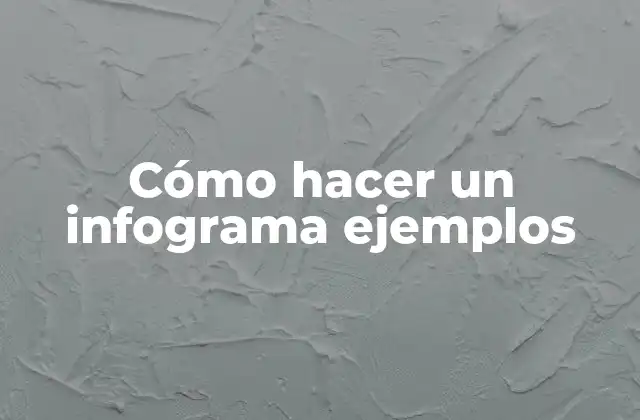 Cómo Hacer un Infograma Ejemplos