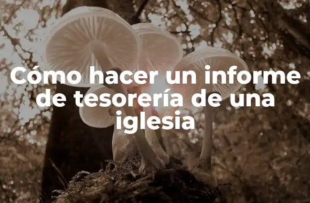 Cómo Hacer un Informe de Tesorería de una Iglesia 2 Cómo hacer un informe de tesorería de una iglesia