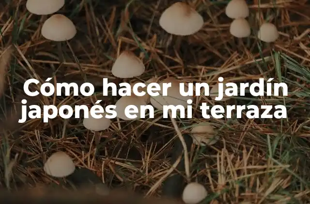Cómo Hacer un Jardín Japonés en Mi Terraza