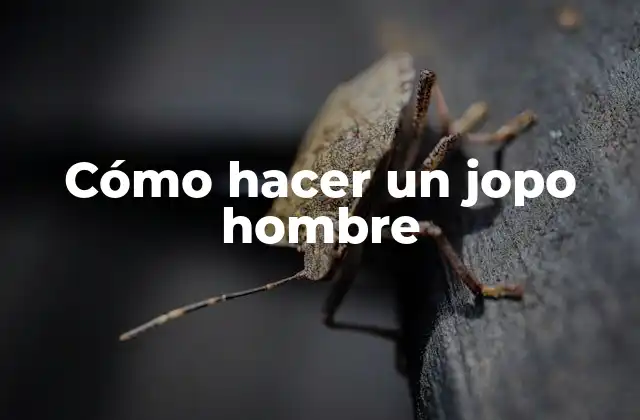 Cómo Hacer un Jopo Hombre