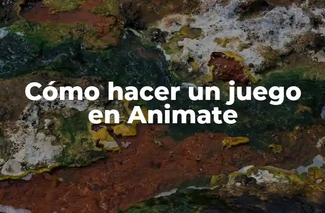 Cómo Hacer un Juego en Animate