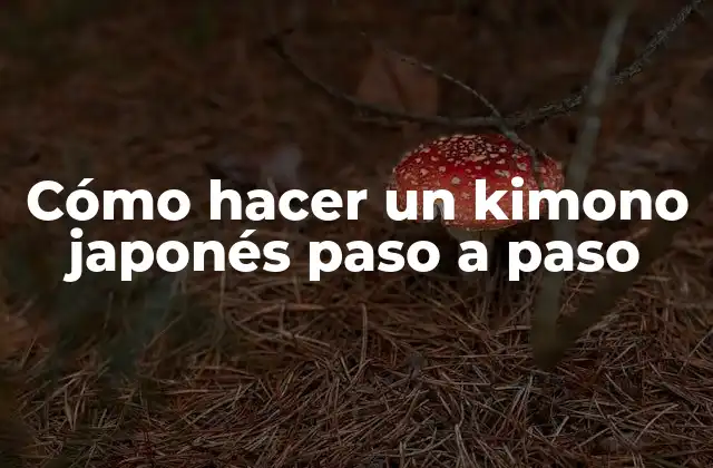 ¿Qué es un kimono japonés?
