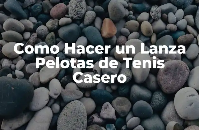 Como Hacer un Lanza Pelotas de Tenis Casero