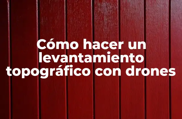 Cómo Hacer un Levantamiento Topográfico con Drones 2 Cómo hacer un levantamiento topográfico con drones