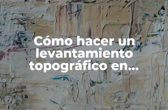 ¿Qué es un levantamiento topográfico en SketchUp?