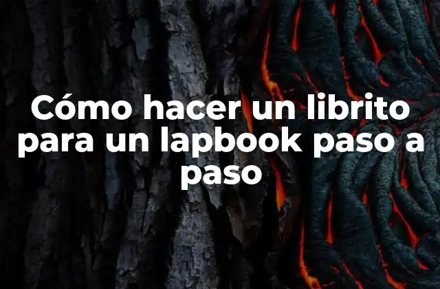Cómo Hacer un Librito para un Lapbook Paso a Paso 2 Cómo hacer un librito para un lapbook