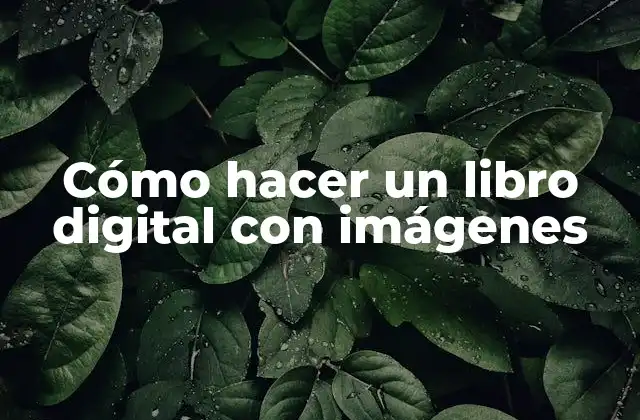 Cómo Hacer un Libro Digital con Imágenes