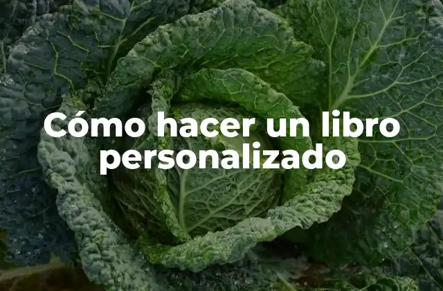 Cómo Hacer un Libro Personalizado